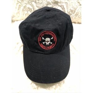Law Enforcement One Stop Environmental Death To Meth Cap Hat Black